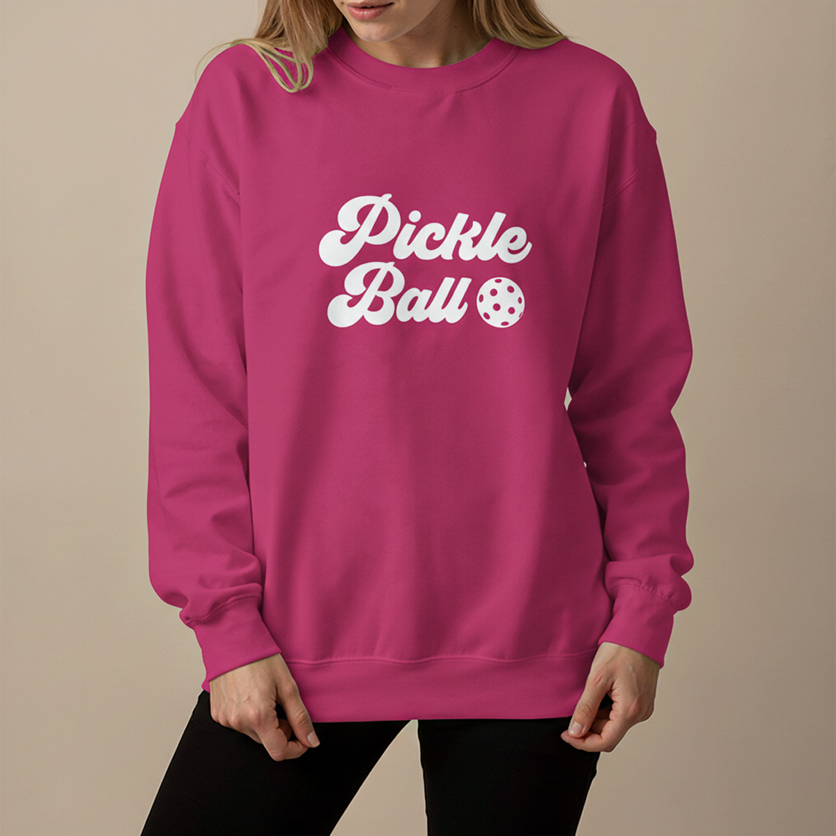 PickleBaller Sweatshirt, Stay warm on the Court w/ this Cozy Sweatshirt, Perfect Gift for a Pickleball Team, Christmas Gift for Pickleballer